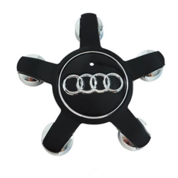 4 Cache Moyeu AUDI Gris 69mm Logo Centre De Roue Neuf Sous Blister - Équipement Auto