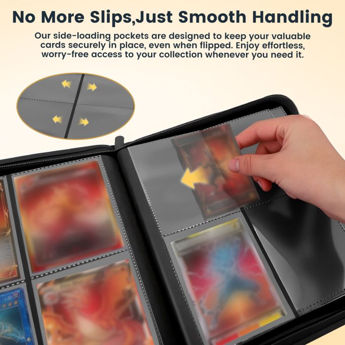 Album Imperméable Protection Cartes Classeur Cartes Collection - 50 Pages 400 Emplacements Album Imperméable Protection Cartes Classeur Cartes Collection - 50 Pages 400 Emplacements