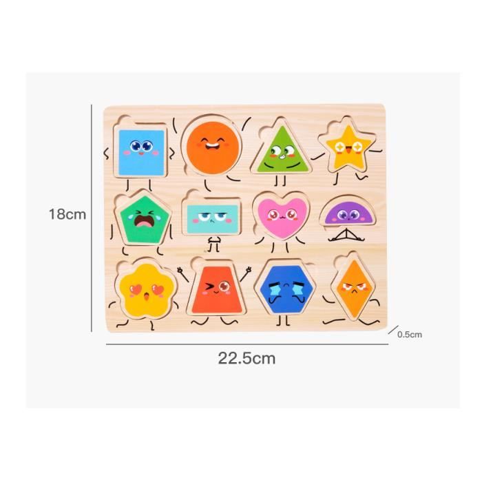 Puzzle en bois sensoriel et aimanté: Dans la jungle | Jouets 6 mois et Puzzle en bois sensoriel et aimanté: Dans la jungle | Jouets 6 mois et