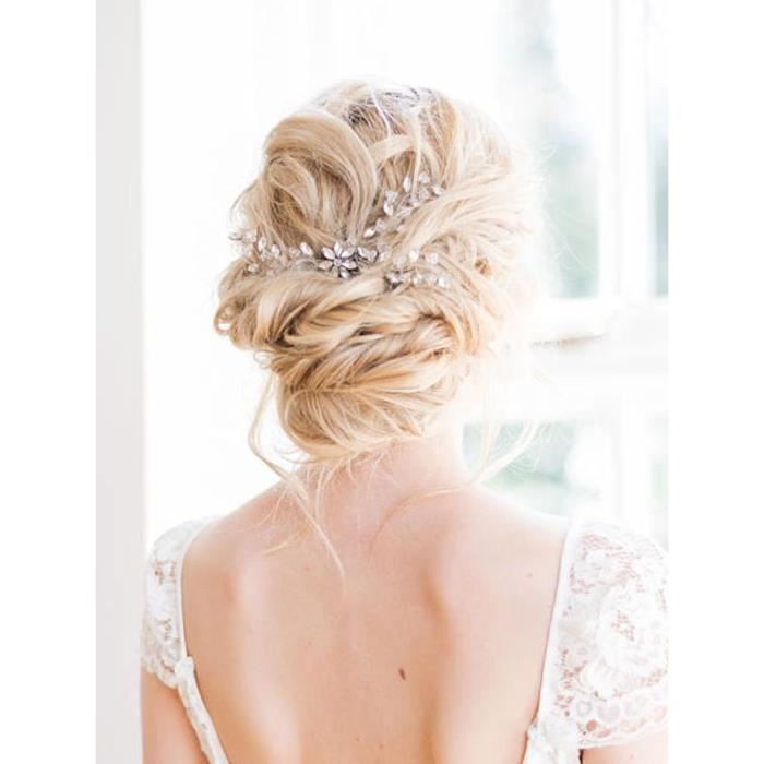 Rose cheveux mariage on sale