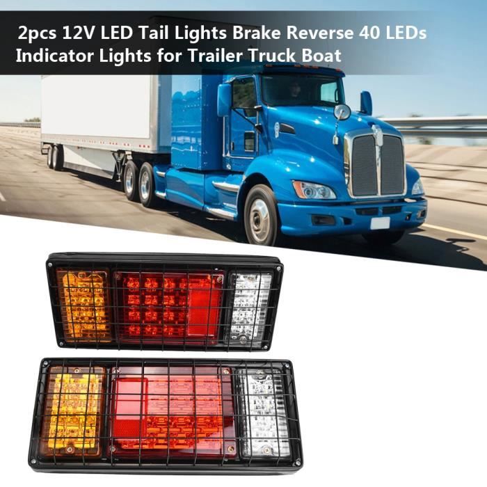Feux feu arrière LED 40Led Univesel camion camionnette plateau