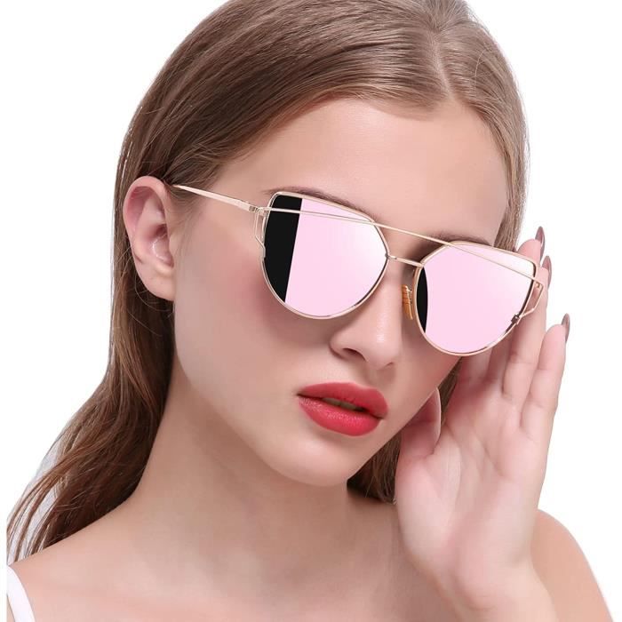 Lunette de Soleil Femme Polarisees il de Chat Lunette de Soleil Mode UV400 et Lunette de Soleil Femme Papillon Retro N1031 2 Pack sombre rose Achat Vente lunettes de soleil Neuf Cdiscount