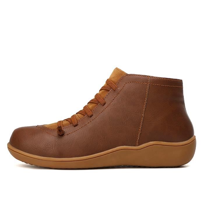 Basket cuir marron 2025 femme