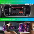AWESAFE Autoradio pour Golf 5 6 VW Passat Polo Seat Skoda, 7 pouces HD écran Tactile,avec Bluetooth RDS,GPS,Mirrorlink,FM-2