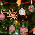 12 Pièces Élégante Jolie en Décorations de Noël Pendendus boule de noel - decoration de sapin decoration de noel-2
