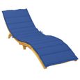 vidaXL Coussin de chaise longue bleu royal 200x50x3 cm tissu oxford 314198-2