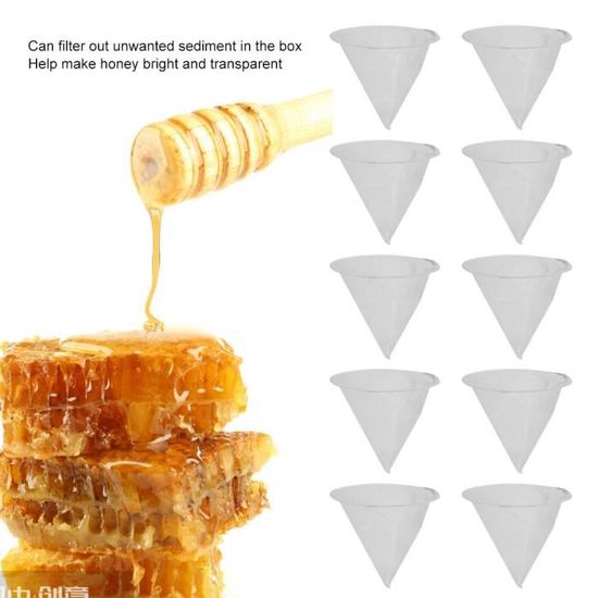 Filtre à miel en forme de cône en nylon à impuretés à mailles fines Outil  de matériel d'apiculture (40 mailles) SAC ASPIRATEUR - Cdiscount  Electroménager