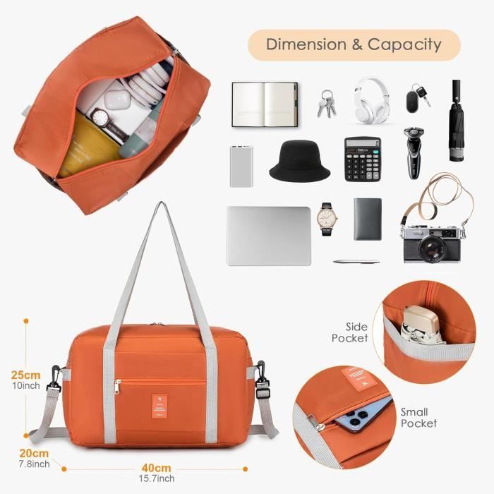 Sac 40X20X25 Ryanair Bagage Cabine Sac De Voyage Pliable Valise