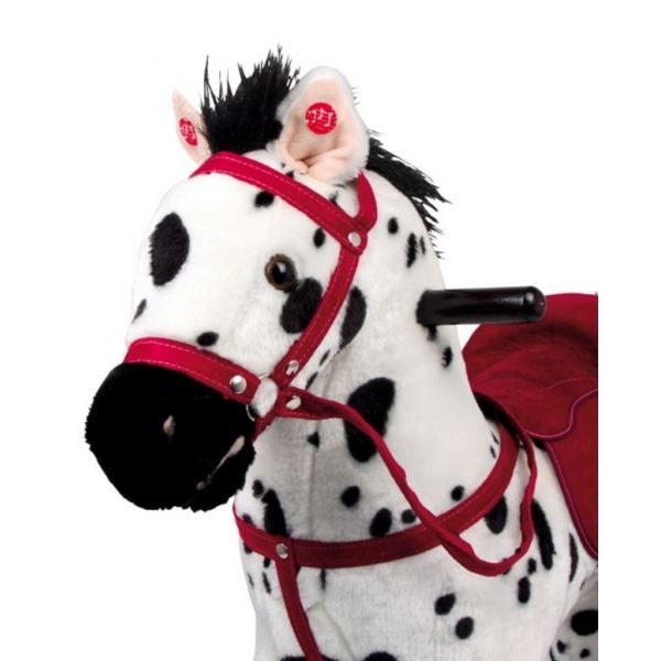 Cheval porteur a bascule avec selle noir leopard Cdiscount Jeux Jouets