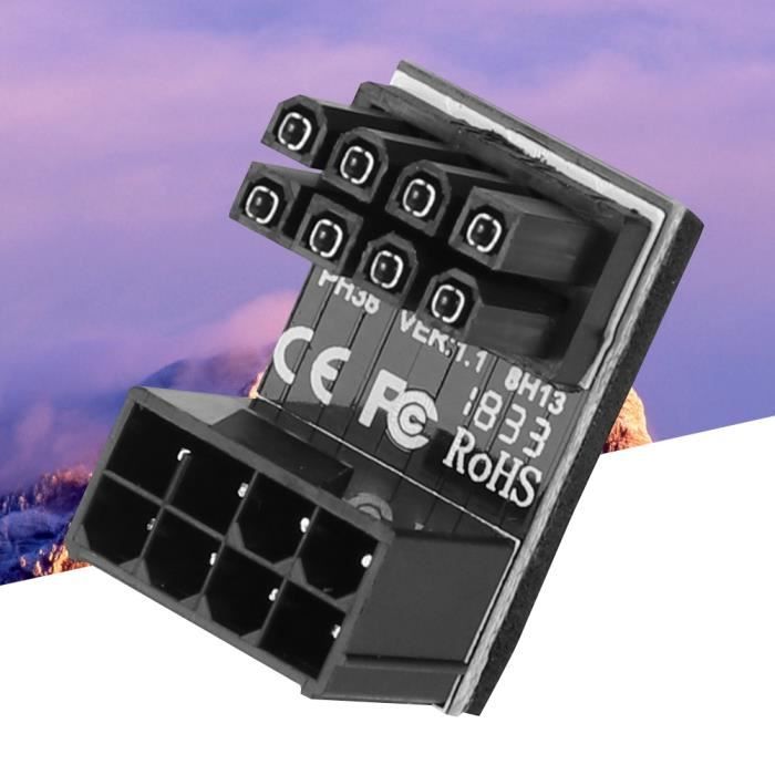 Adaptateur Alimentation CPU 8 Broches 180° SHANFEILU PH310B - Réduction Hauteur Câble