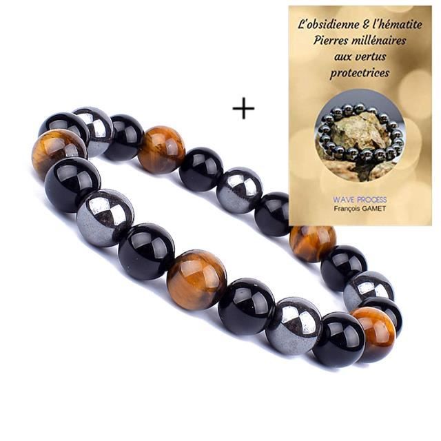 Bracelet,23-10mm--Bracelet en perles'obsidienne hématite oeil de tigre  naturel pour hommes, Protection magnétique de la santé, Brace - Achat /  Vente bracelet - gourmette Bracelet en perles'obsidienne - Cd