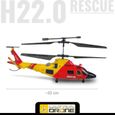 Mondo Motors - Hélicoptère H22.0 - Rescue Ultradrone Télécommandé à Rayons Infrarouges - Gyroscope Intégré - 3 Canaux - 63711, Multi-3