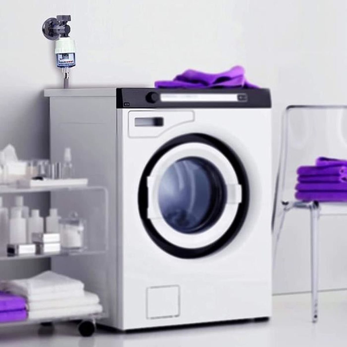 Aquasan transparent anti-calcaire et anti-sable 0240 - Filtre pour machine à laver / lave-vaisselle