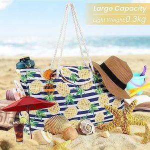 FENGQQKJ Sac fourre-tout Bride en toile de jute - Étanche