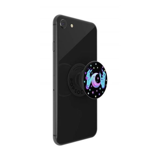 Cerf PopSockets PopGrip Cerf Gris noir et blanc Support et Grip pour Smartphone//Tablette avec un Top Interchangeable