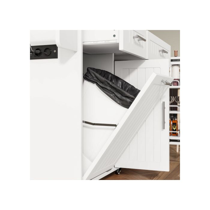 SONGMICS Poubelle De Cuisine Murale, Poubelle à Compost 8 L Avec Couvercle, Pour Déchets Alimentaires, Sur Porte Ou Mur, Avec Crochets, Pour Sous-Évier, Salle De Bain, Noir D'Encre LTB810B01