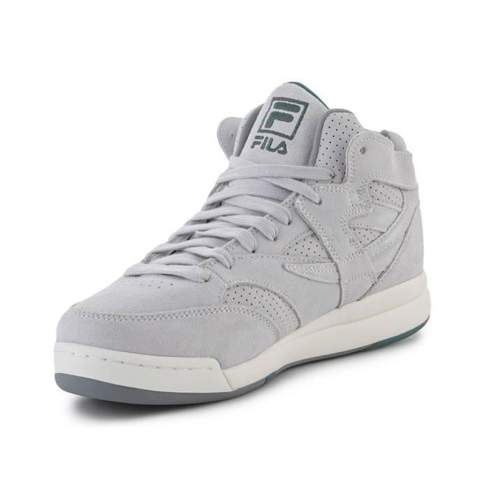 Chaussures FILA Msquad S Mid Gris Homme Textile Lacets