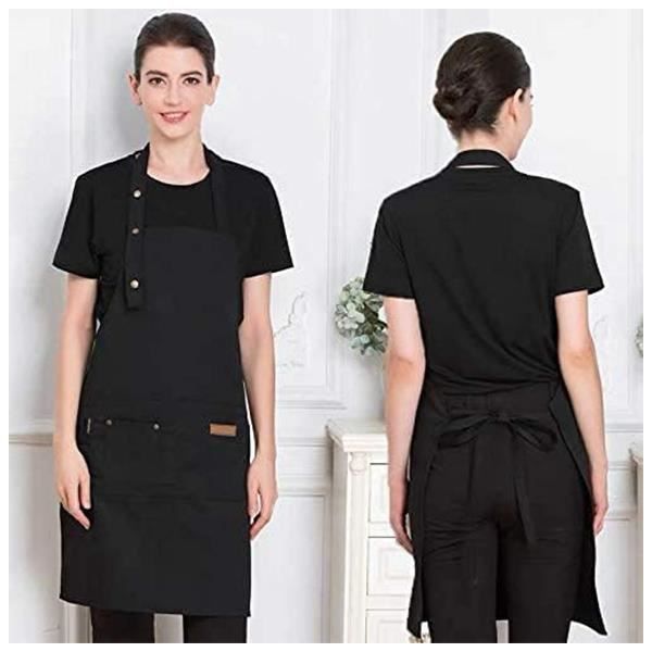 Lot De 2 Tabliers De Cuisine Imperméables Et Anti-huile - Réglables, Avec Grande Poche - Pour BBQ, Restaurant, Jardin Et Chef Lot De 2 Tabliers De Cuisine Imperméables Et Anti-huile - Réglables, Avec Grande Poche - Pour BBQ, Restaurant, Jardin Et Chef