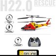 Mondo Motors - Hélicoptère H22.0 - Rescue Ultradrone Télécommandé à Rayons Infrarouges - Gyroscope Intégré - 3 Canaux - 63711, Multi-4