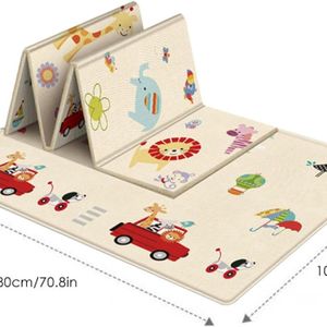 Tapis De Jeu Bébé 127x127cm Trdlpyn - Antidérapant Pliable Tapis D'Éveil