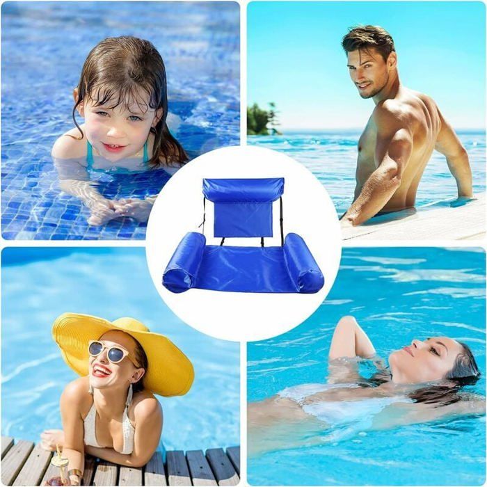 Chaise Flottante Gonflable Piscine | Sièges Hamac Gonflables Pliables - De Détente Flottants pour,pour Adultes Et Pendant La Natation À La Plage en Voyage Lors des Fêtes en Rivière en