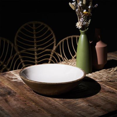 Saladier En Bois De Noyer Continenta – 26x10.3cm, Neuf, élégant