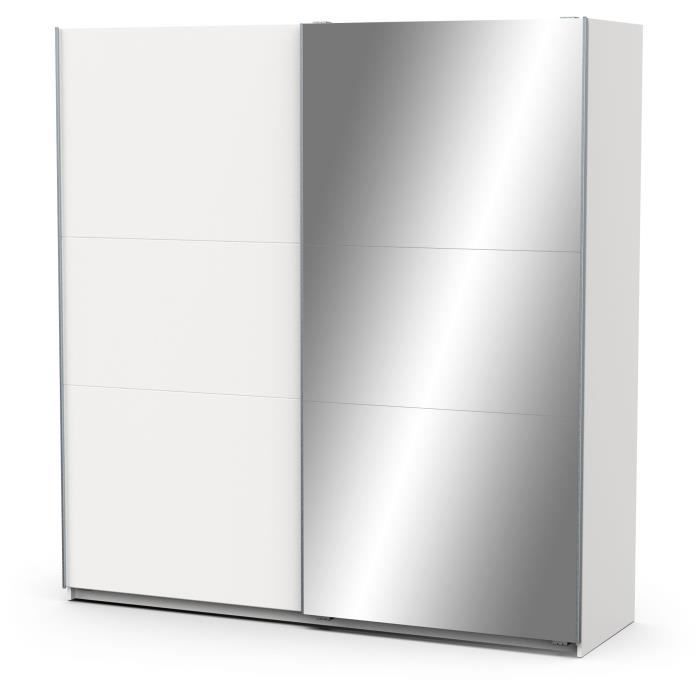 Armoire de chambre DEMEYERE GHOST 2 portes coulissantes Blanc
