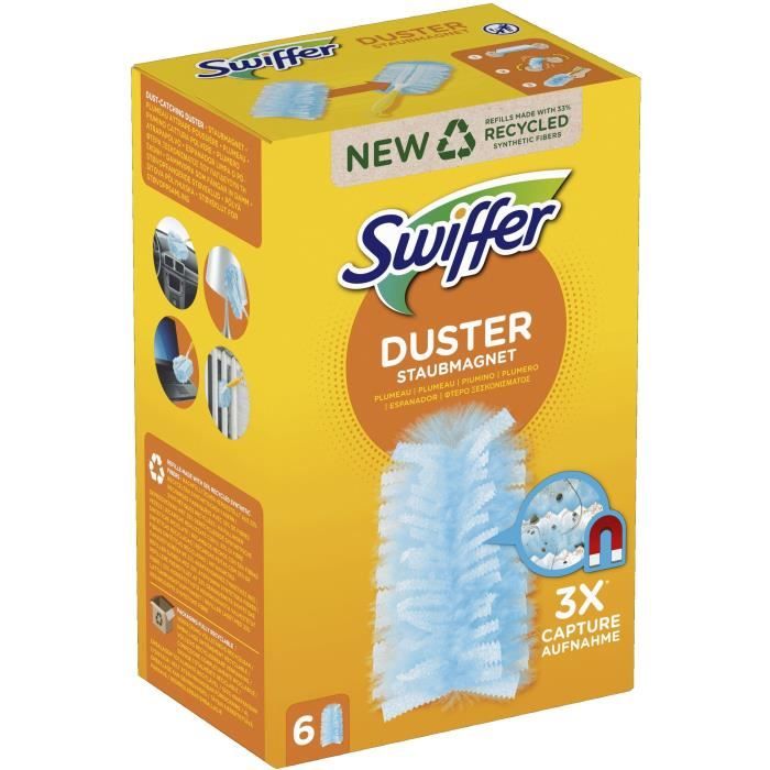 Swiffer Duster Kit, 1 Plumeau + 15 Recharges, Plumeau Poussière, Attrape- Poussière et Retient la Poussière4 - Cdiscount Au quotidien