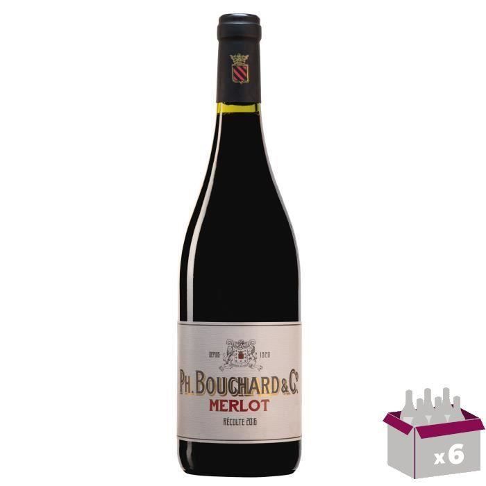 Philippe Bouchard Merlot - Vin rouge du Languedoc Roussillon x6