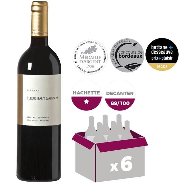Château Fleur Haut Gaussens 2011 Bordeaux Supérieur - Vin rouge de Bordeaux x6