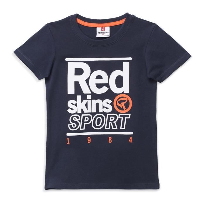 REDSKINS - T-shirt Manches courtes - Marine - Garçon