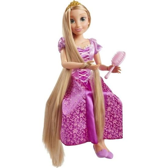 DISNEY PRINCESS Poupée Raiponce articulée en plastique - 80 cm