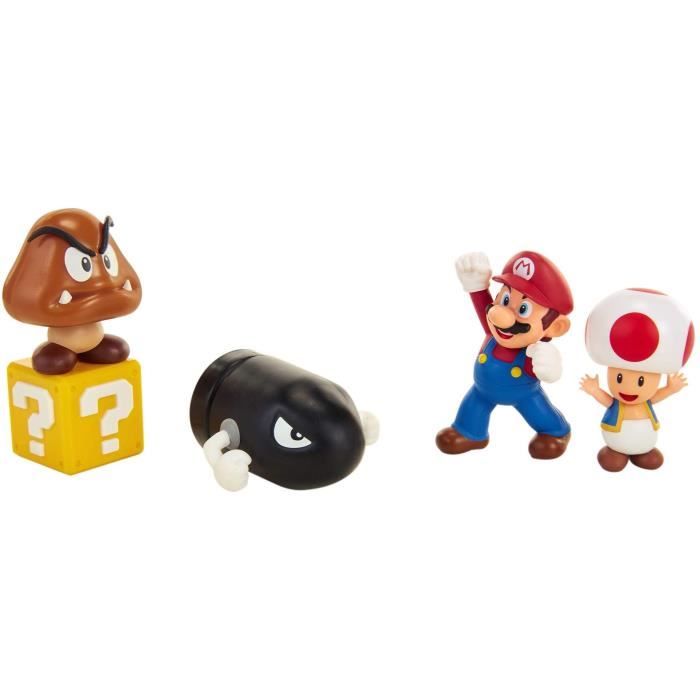 Coffret de 5 figurines Mario dans l'air Jakks Pacific Diorama
