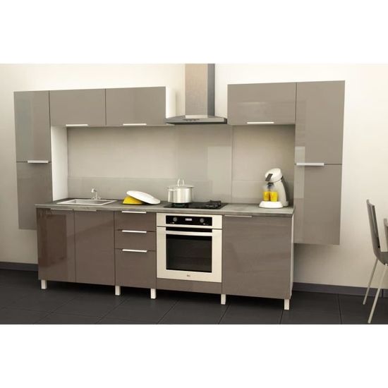 Cuisine Complete Spicy 3 20m Taupe Brillant Achat Vente Cuisine Complete Cuisine Spicy 3 20m Taupe Cdiscount