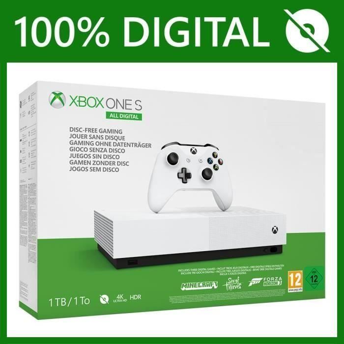 Destockage Xbox One S All Digital 1 To 3 Jeux d mat rialis s