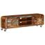 Meuble Tv Style Industriel Avec 4 Roulettes Bois De