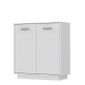 Pilvi Meuble De Rangement 2 Portes Blanc Mat L 82 9 X P 34 2 X H 88 1 Cm Achat Vente Petit Meuble Rangement Petit Meuble Complement Cdiscount