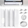 Kit de Plaque Fenêtre Climatiseur Mobile, 4 Pièces Calfeutrage pour Fenêtre pour Climatiseur Mobile, Joint de Fenêtre pour TUYAU
