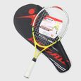 Raquette de tennis pour enfant en alliage d'aluminium - Augmente la zone de frappe - Légère et flexible - Convient pour les débu,735-0