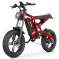 Vélo électrique HIDOES B6 - 1200W - Batterie 48V15Ah - 20*4.0”- Suspension et freins hydrauliques - Shimano 7 Vitesse-0