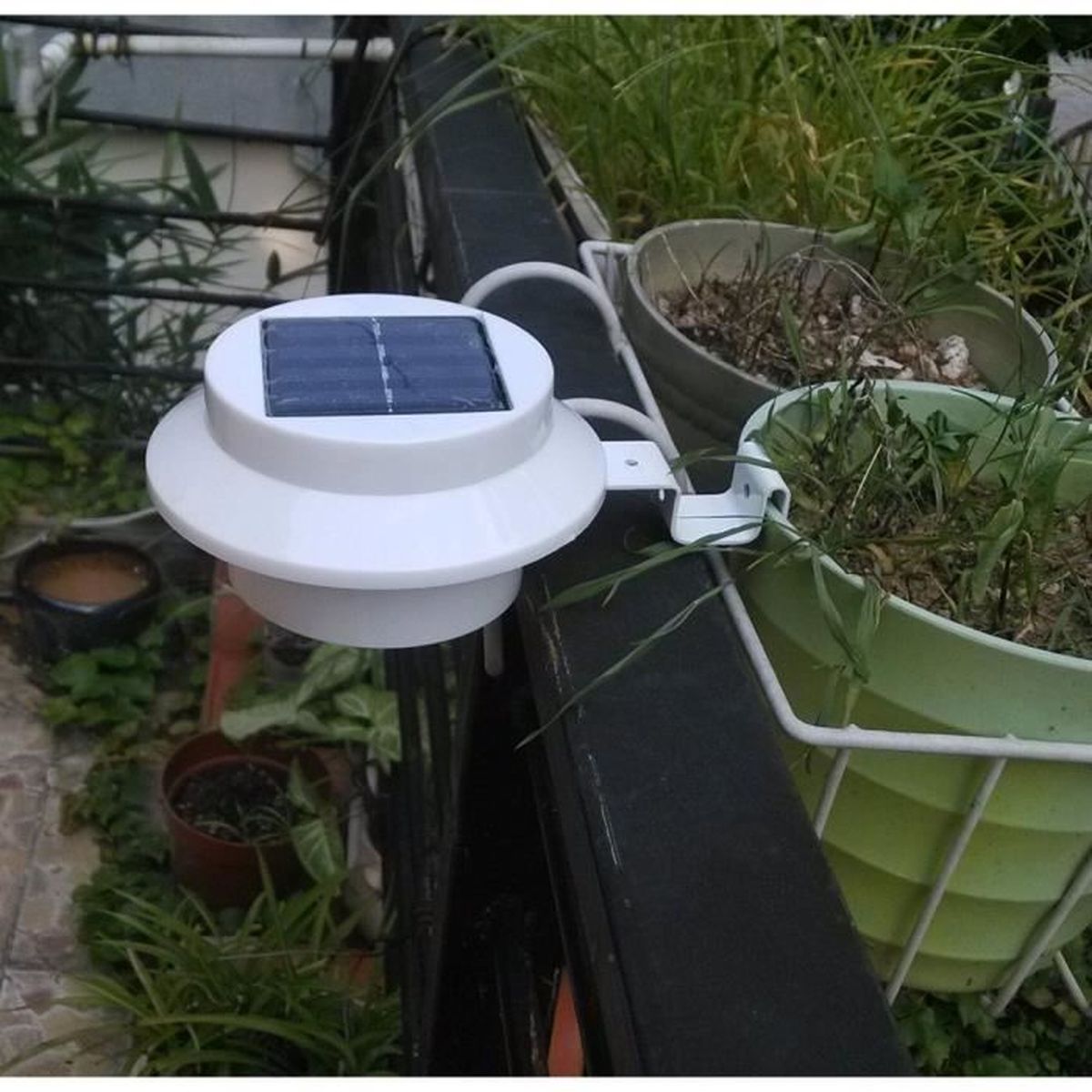 Lampe Led Pour Jardin Mur Cloture Gouttiere Solaire Led Achat