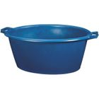 ALUMINIUM ET PLASTIQUE Baquet oval - 45L - 62 x 50 cm - Bleu
