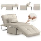 NHHF Canapé-lit Pliant avec Oreiller-180X80X38 CM,Fauteuil-lit 4 en 1,Dossier inclinable 5 Positions 1 Place,avec Poche de