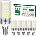 SIKSOG Ampoules Led E14 Blanc Froid, 12W Ampoule Culot Edison à vis E14 6000K AC 220-240V pour Cristal Lustre, Lampe de table (Lot de 6)