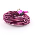 TOP4PC CHARGEUR POUR SAMSUNG GALAXY ROSE CÂBLE USB METAL RENFORCÉ DATA SYNCHRO V8 ANDROID 3 METRES