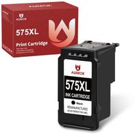 AUMOK 575 576 XL - 1x Noir  Cartouche Compatibles avec Canon PG-575 CL-576 XL / 575XL 576XL - pour Canon PIXMATS355