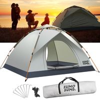 Tente de camping en plein air pour 3-4 personnes Tente Entièrement Automatique avec couvercle - Anti-UV et imperméable