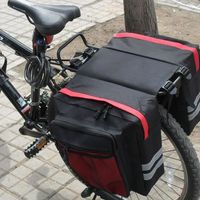 Cadre pratique pour sacoche arrière pour sacoche de selle Sac de selle grande capacité Double pour vélo de moto