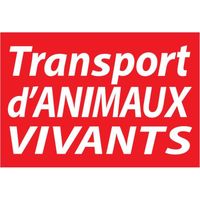 Personnalisation de véhicules - Transport d'animaux vivants autocollant sticker logo28 40 cm