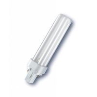 Ampoule compacte fluorescente PL-C- 18W G24D 2 BROCHES - 865 - 6500K Lumière du jour  - BIAX D GE 13017  (LYNX D DULUX D TCD PLC )